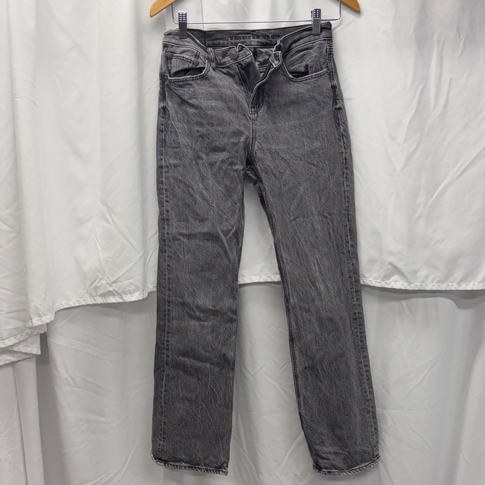 American Eagle Outfitters Women's Straight Gray Jeans